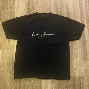 Mens On Scene Black Tshirt - L